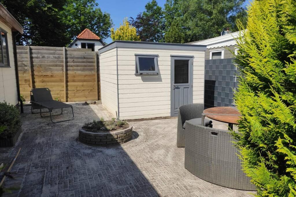 皮滕Een Gezellige Chalet Met Zonnige Buitenruimte Op De Veluwe!别墅 外观 照片